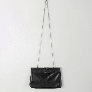 Vintage ETRA Convertible Leather Clutch Crossbody Chain 60's